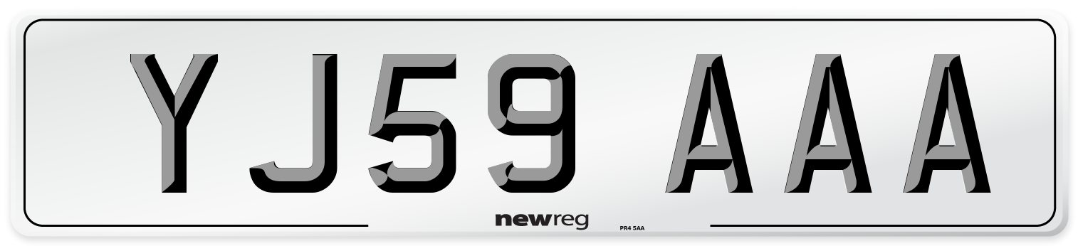 YJ59 AAA Number Plate from New Reg